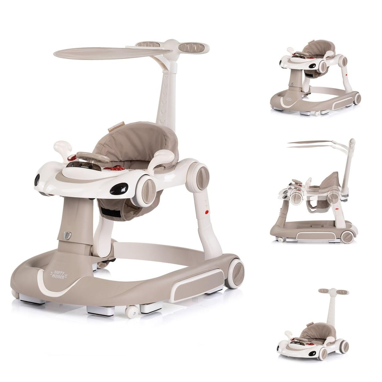 Lauflernhilfe mit Schaukelfunktion, beige