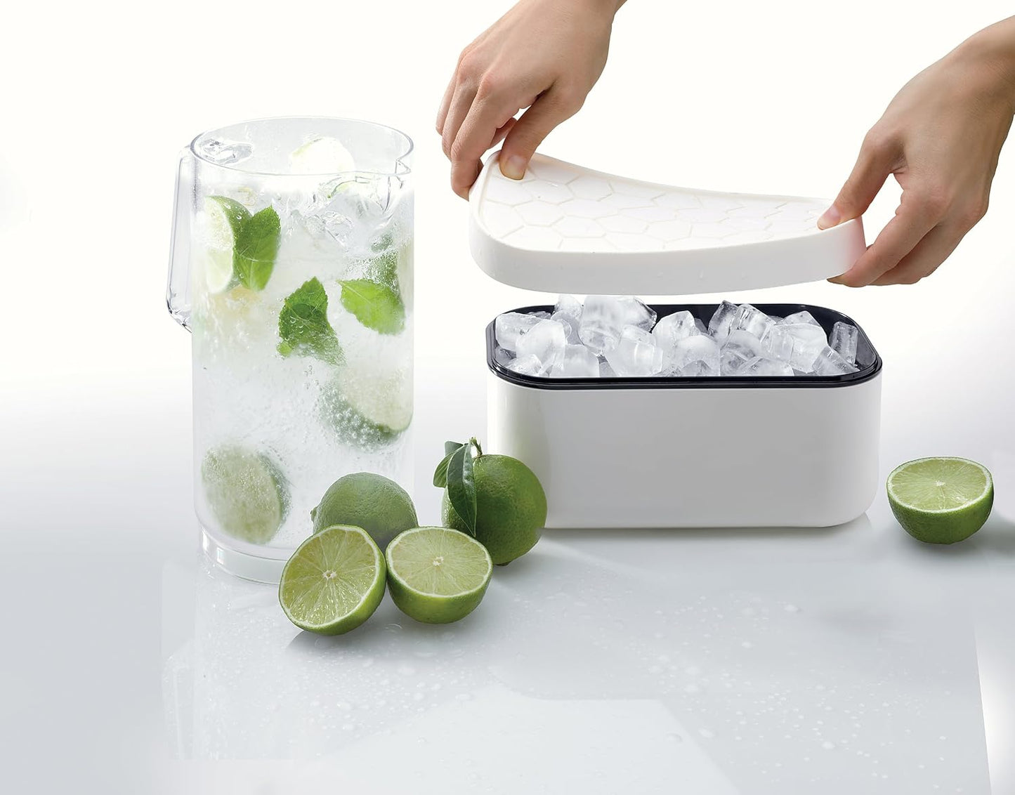 Eiswürfelbox, Weiß