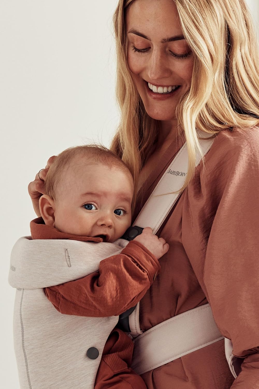 Babytrage Mini, 3D-Jersey Hellbeige