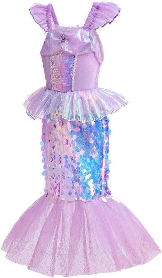 Prinzessin Meerjungfrau Kostüm, Kleid mit Accessoires 3-4 Jahre