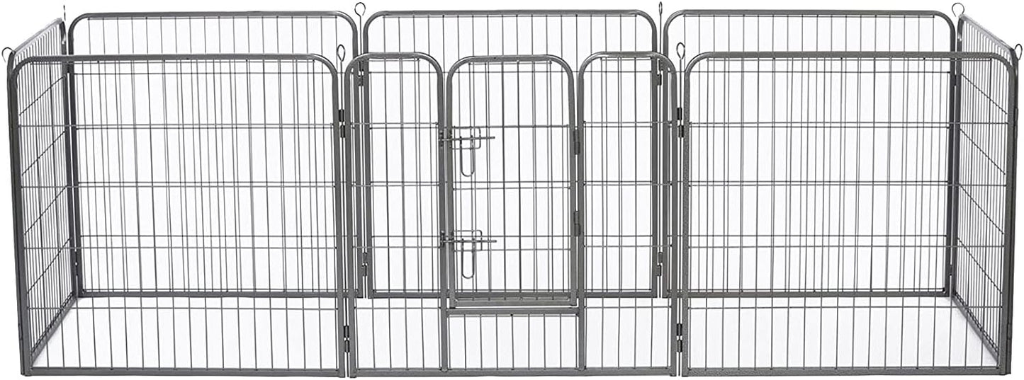 Freigehege für Welpen & Kleintiere, erweiterbar, mit Tür, (S) 80x60 cm