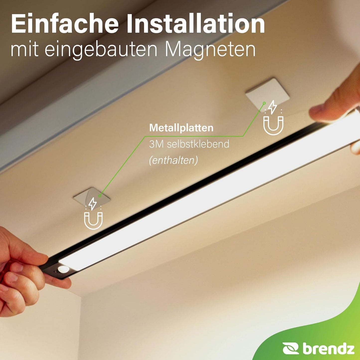 Unterbauleuchte LED für Küche, Schwarz 1 stück - 40 cm