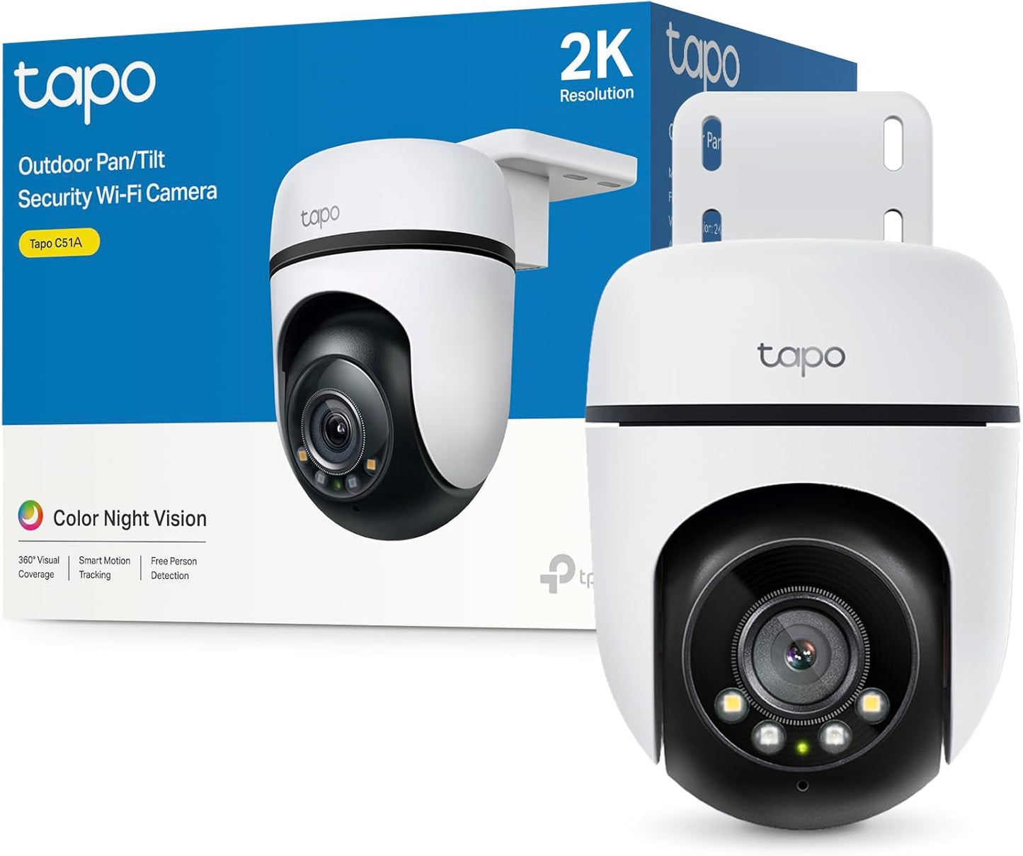 2K WLAN Überwachungskamera Aussen 360°, 2K 3MP