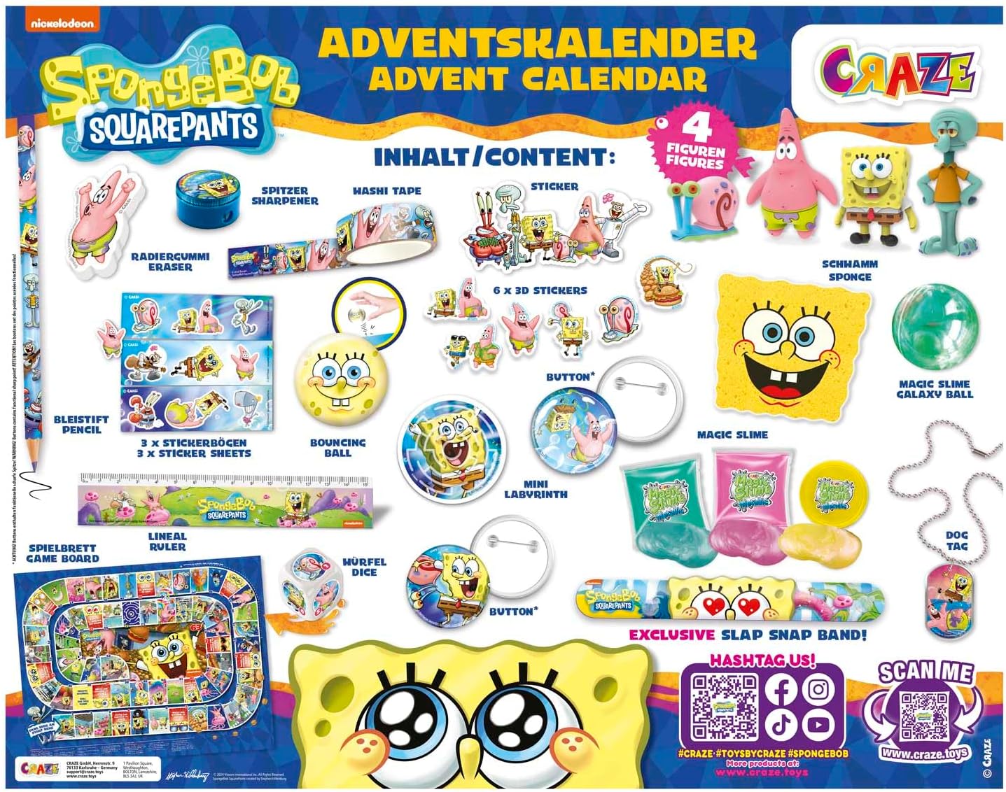 SpongeBob Schwammkopf Adventskalender, Adventskalender SpongeBob