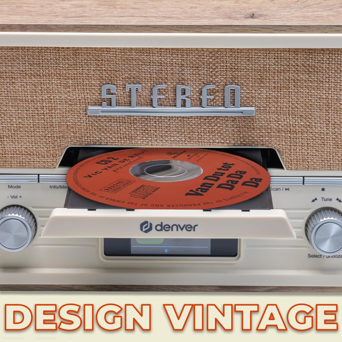 Retro Radio MDA-525, Hellbraun