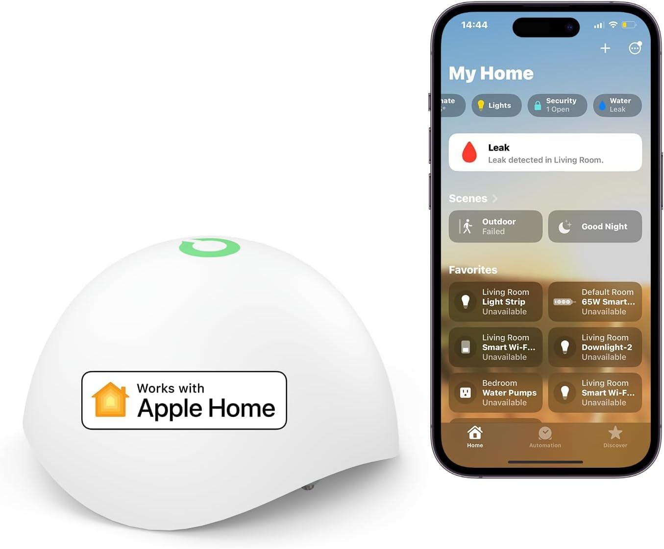 Drahtloser Wassermelder mit Audio-Alarm, Add-On-Einheit