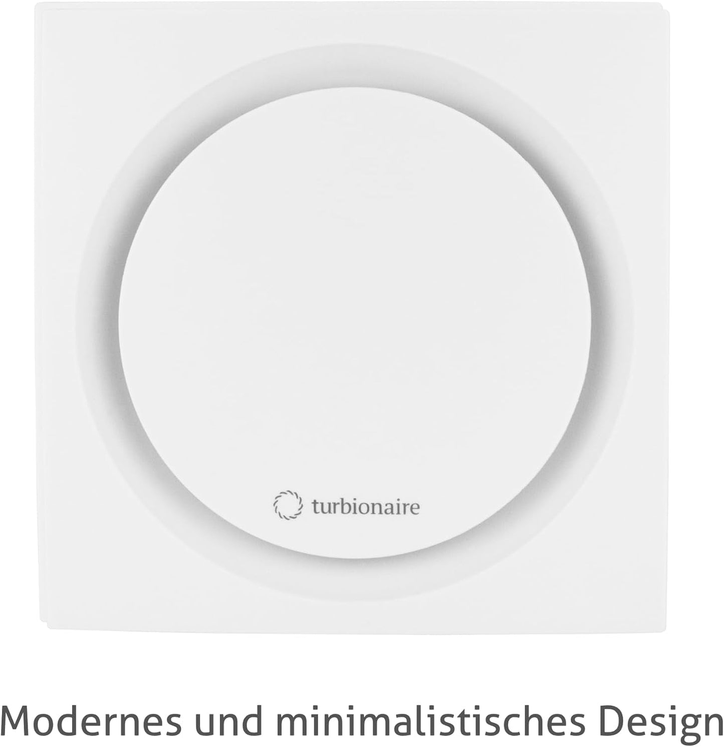 Ring 100 SW Badlüfter mit Rückschlagventil, 100 mm Standardweiß Matt