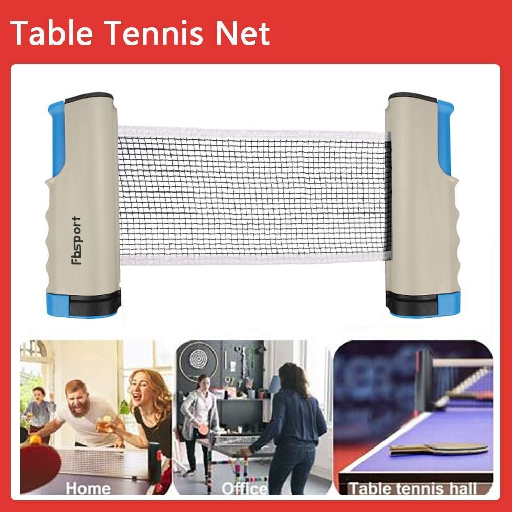 Tischtennis-Set mit Netz und Tasche, Grey pingpong