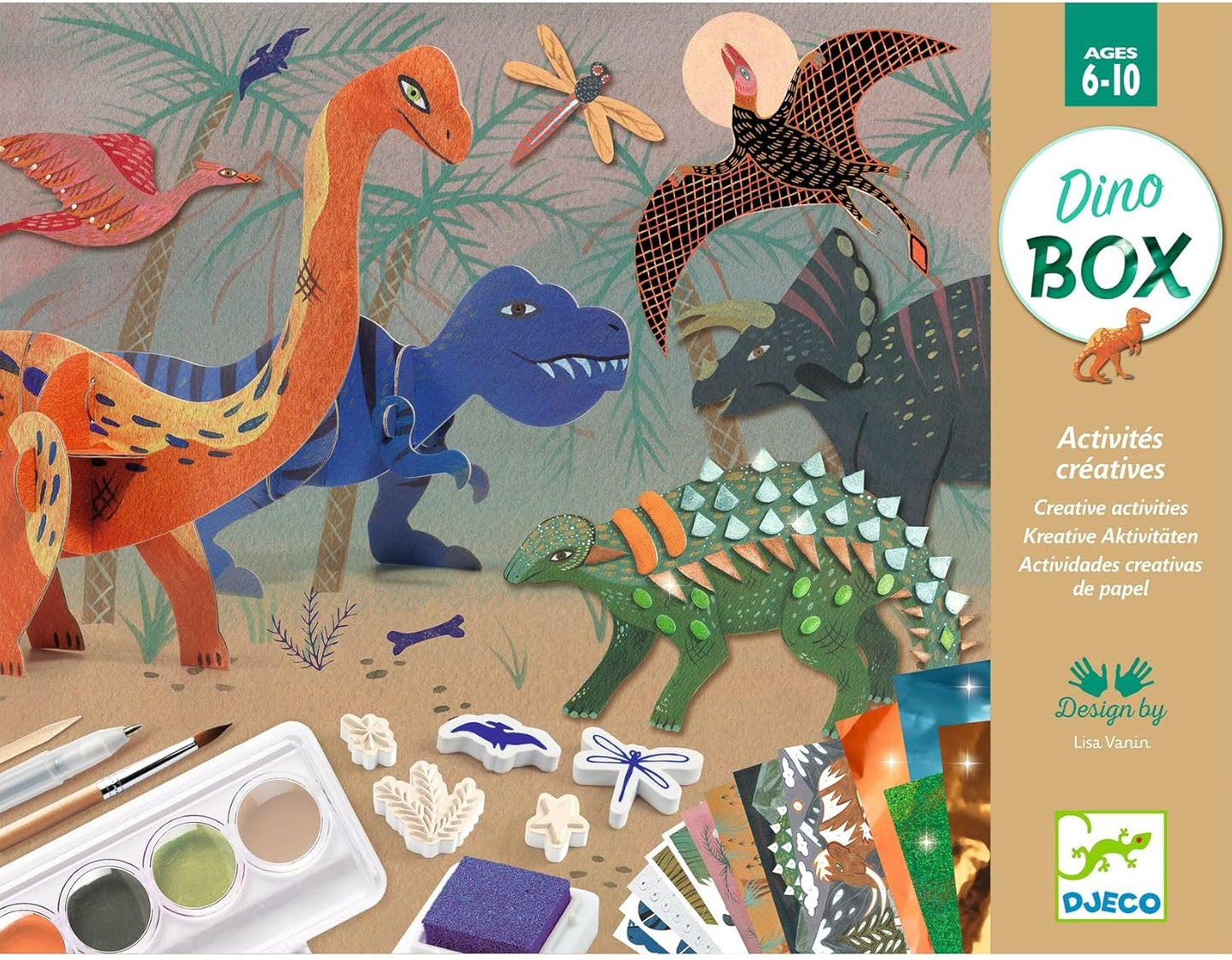 Dinosaurier Bastelset "Die Welt der Dinosaurier", Dinosaurier-Welt