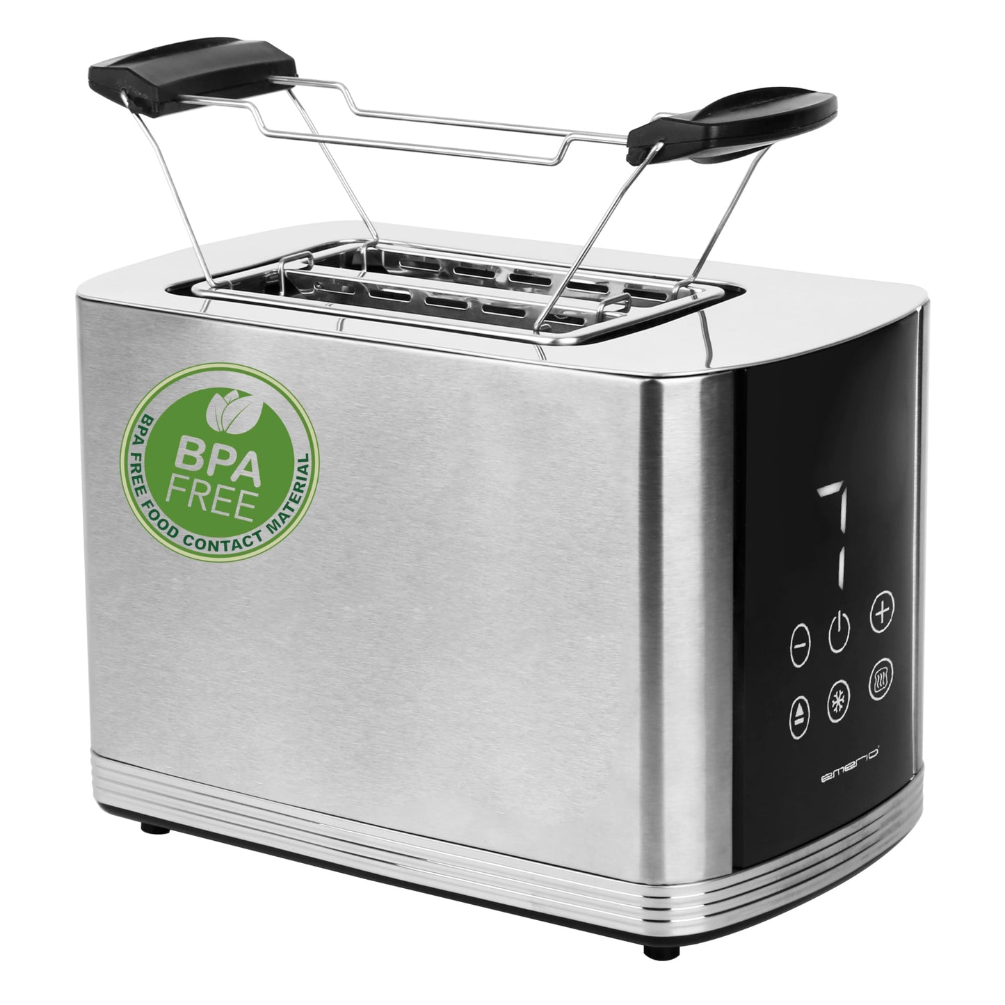 Toaster mit Display, Silber