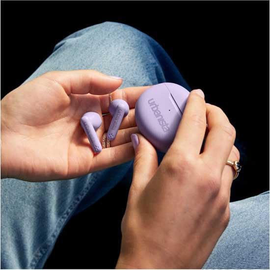 Kabellose True Wireless Earbuds mit Touch-Bedienung, Lila