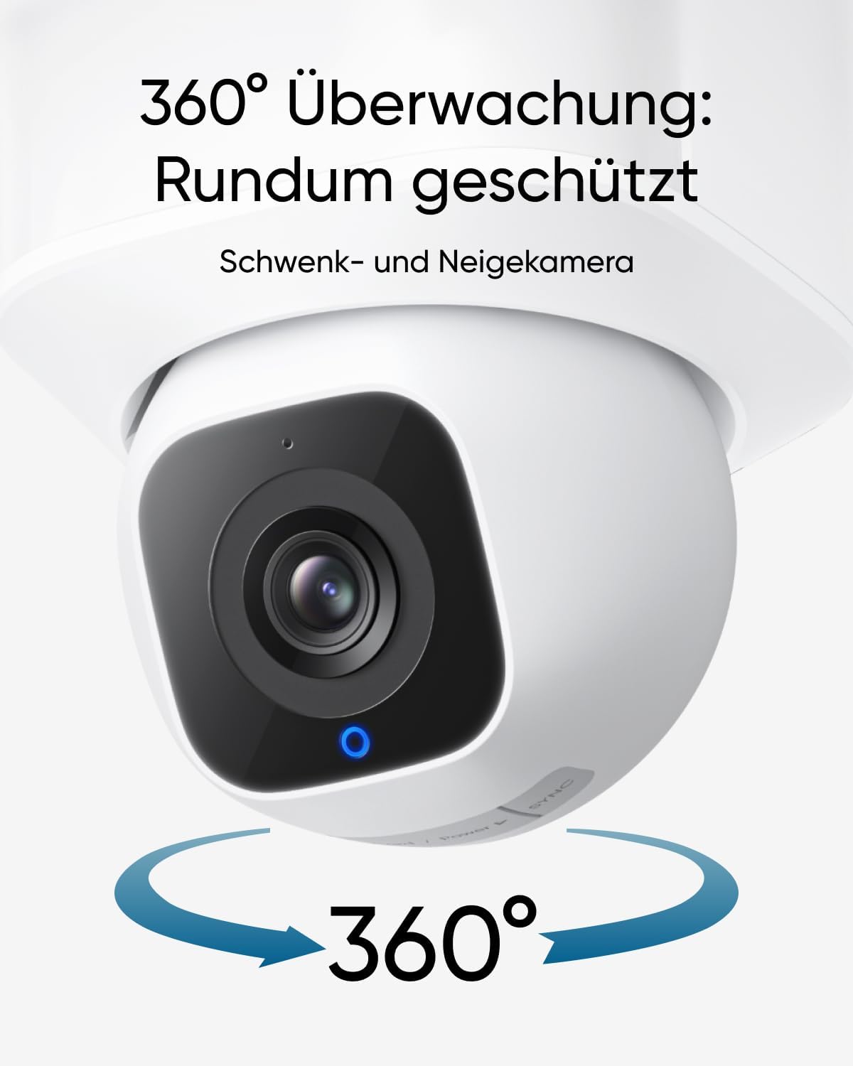 Flutlichtkamera E30 mit 360° Schwenk & Neigefunktion
