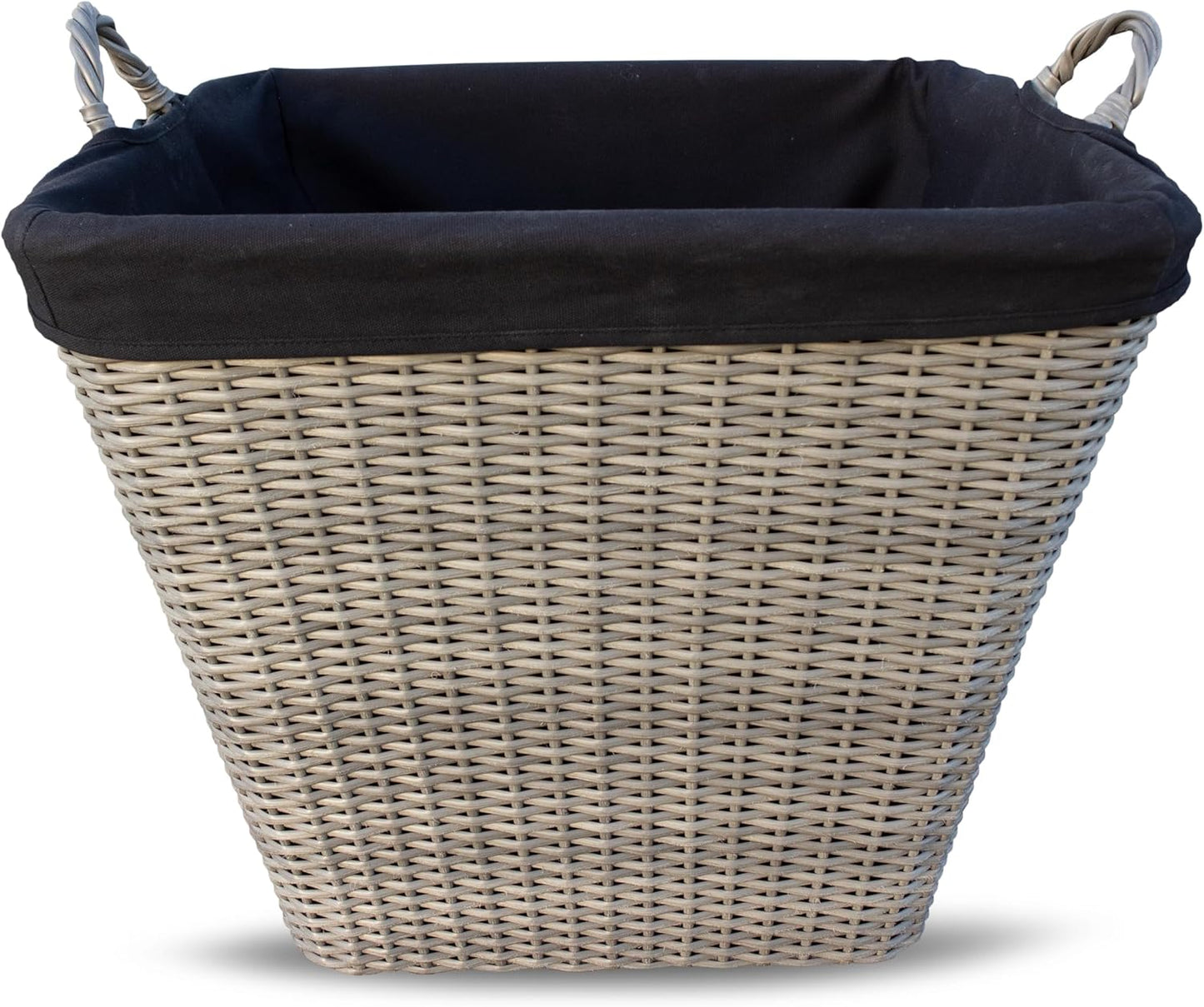 Feuerholzkorb mit Stoffeinsatz, 55 cm