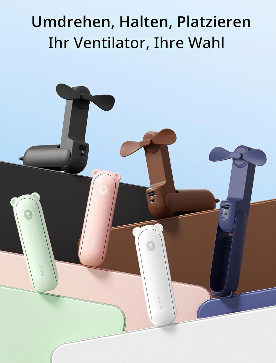 Mini Handventilator, Rosa