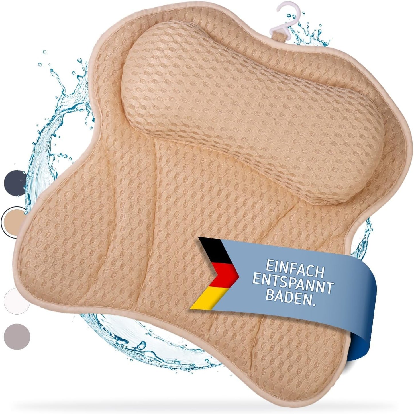 Ergonomisches Badewannenkissen, Sandy