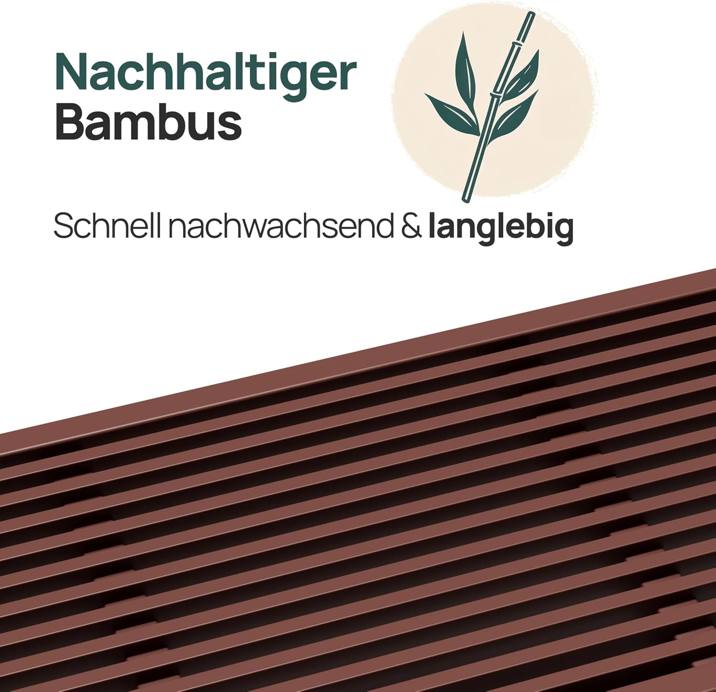 Sitzbank für Flur & Esszimmer, Braun Lang ohne Schuhablage
