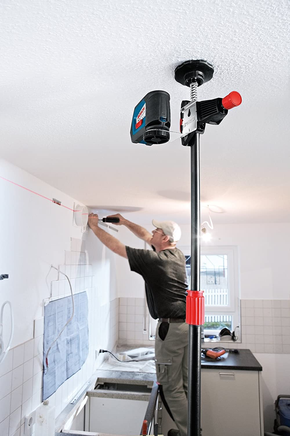 Teleskopstange BT350, Halterung, Single