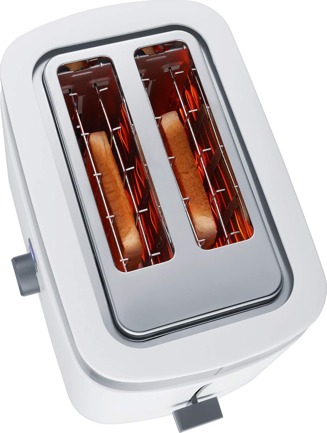 Doppel-Schlitztoaster mit 7 Bräunungsstufen
