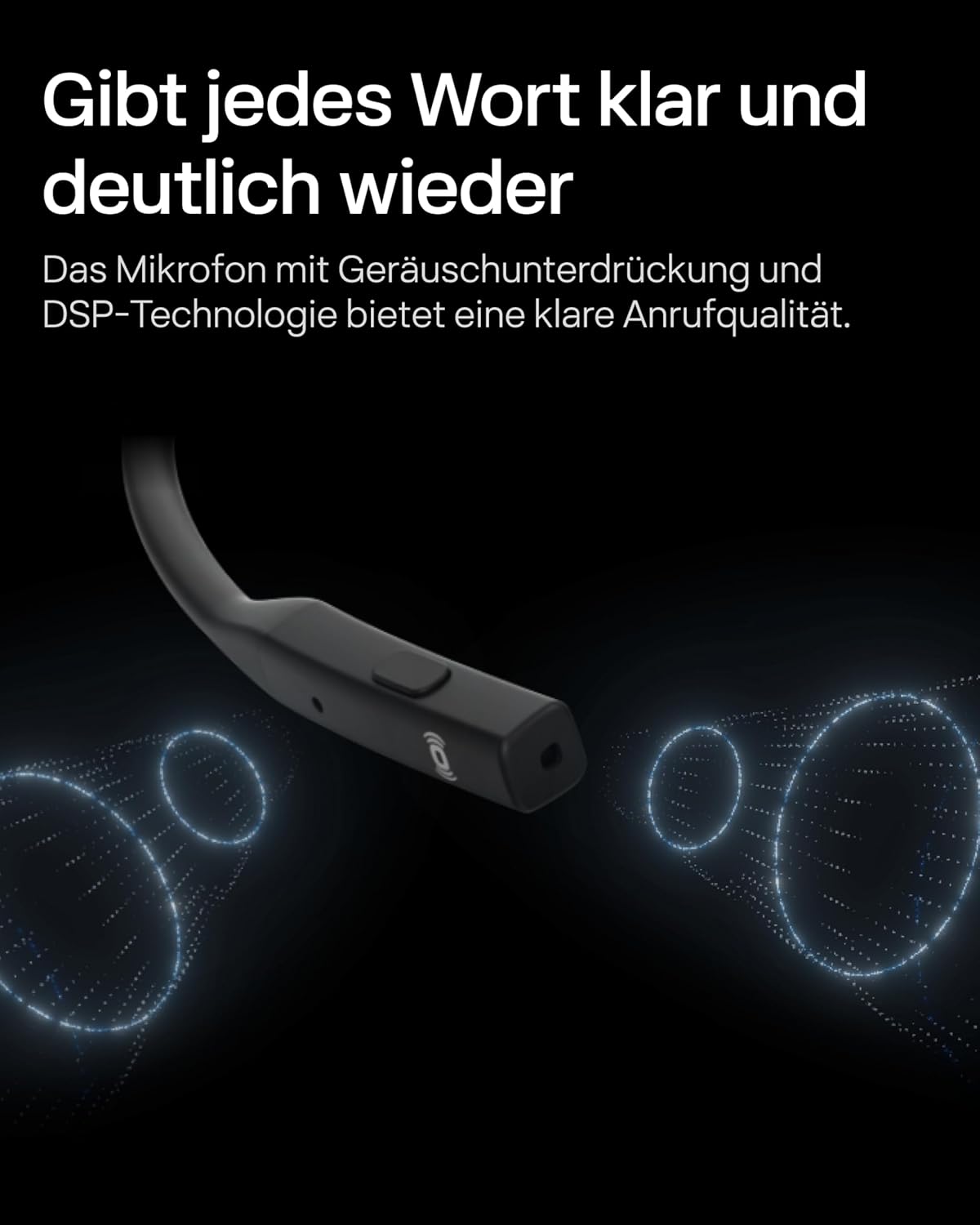 OpenComm2 UC Knochenschall-Headset, USB-A-Adapter (USB-C Laden)