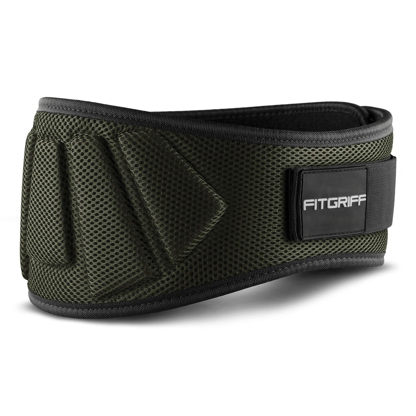 Gewichthebergürtel für Krafttraining, Army Green 97cm - 108cm Bauchumfang (X-Large)