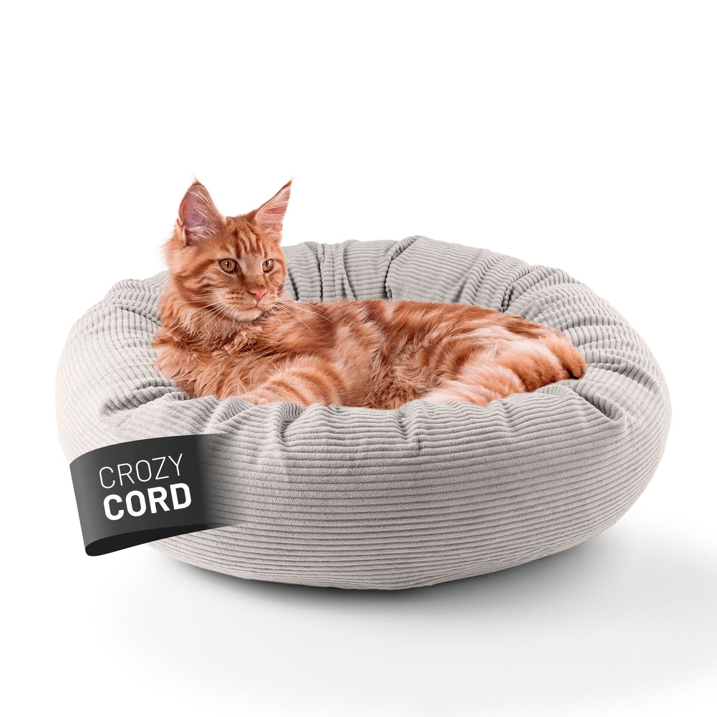 Komfort Katzenbett mit rutschfestem Boden (60 cm), Beige