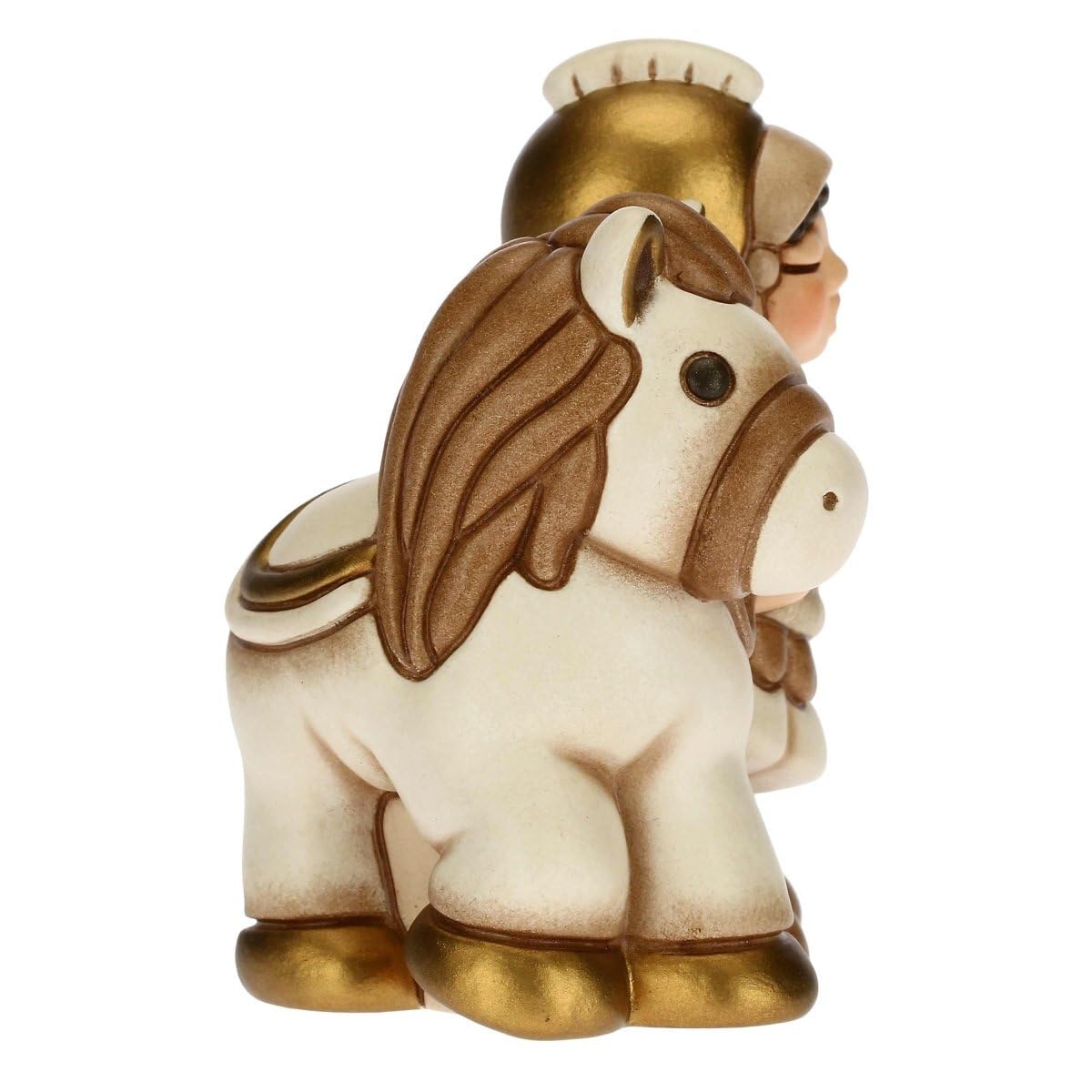 Krippenfigur Soldat mit Pferd