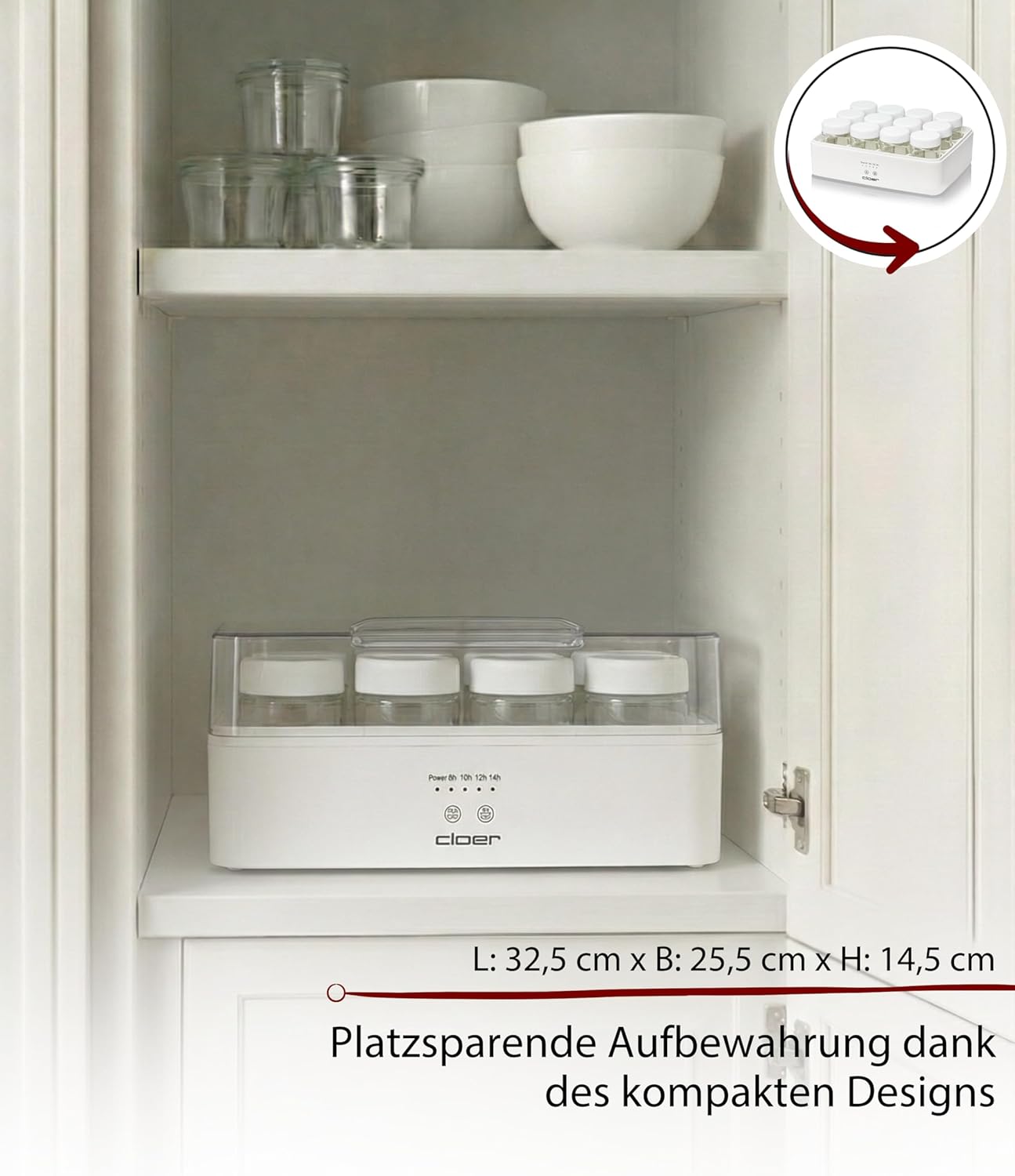Joghurtbereiter für 12 Gläser