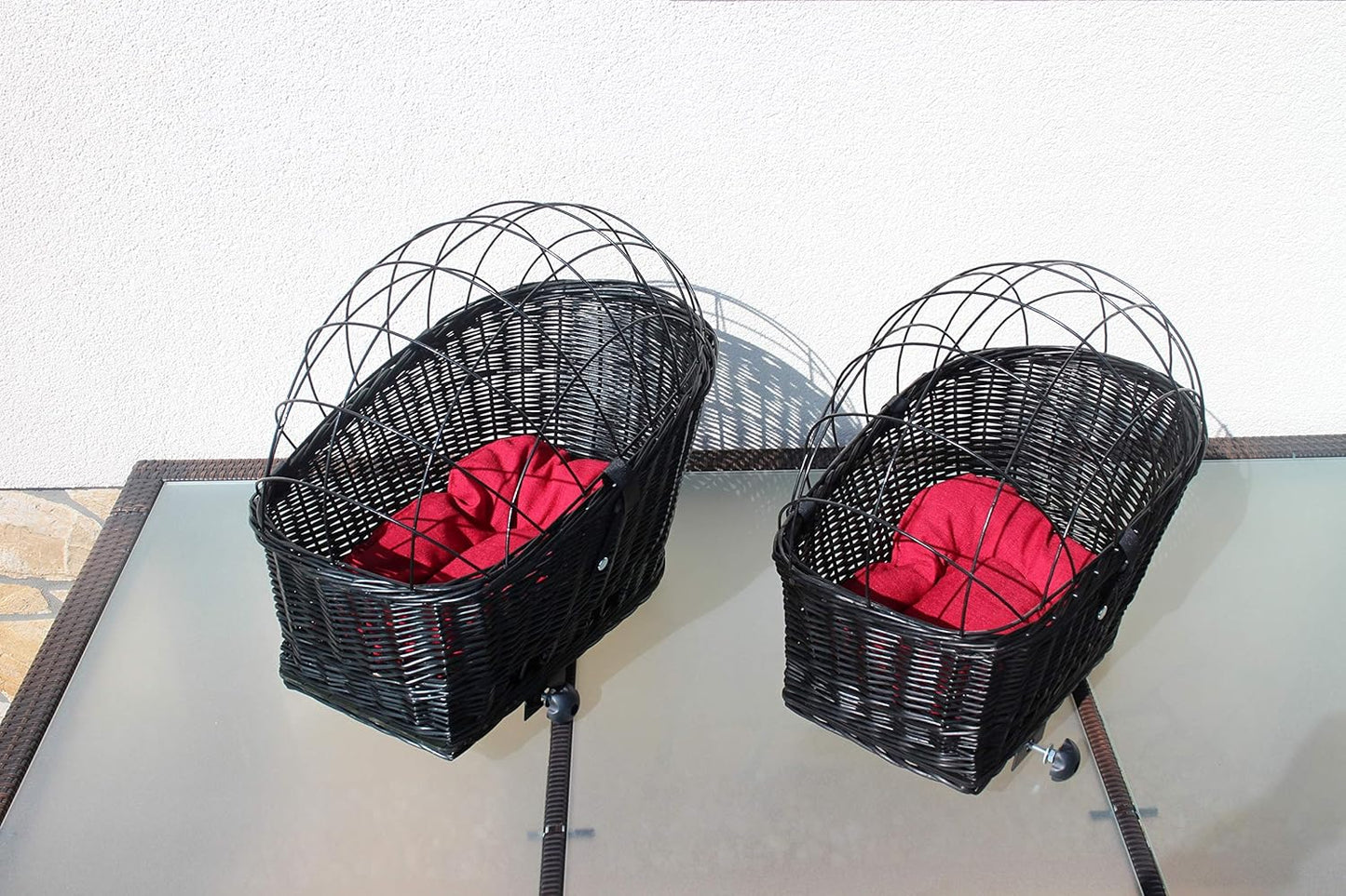 Hundevelokorb aus Weide, XL L 56 x B 36 x H 45 cm ohne Kissen