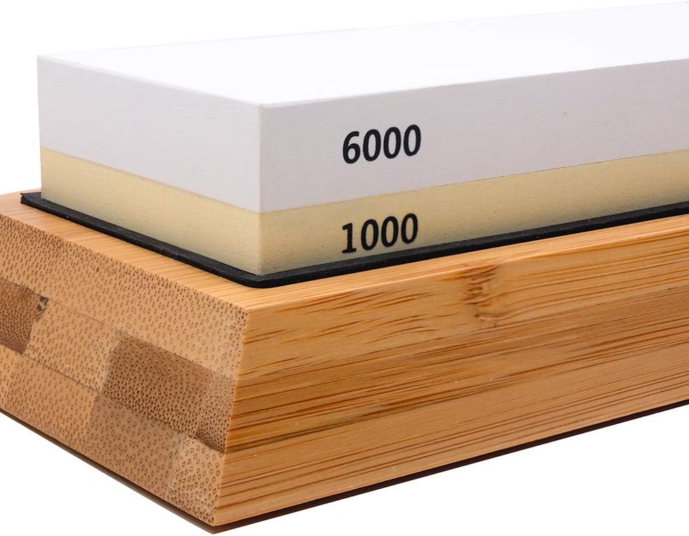 Doppelseitiger Schleifstein 1000/6000 mit Bambusboden