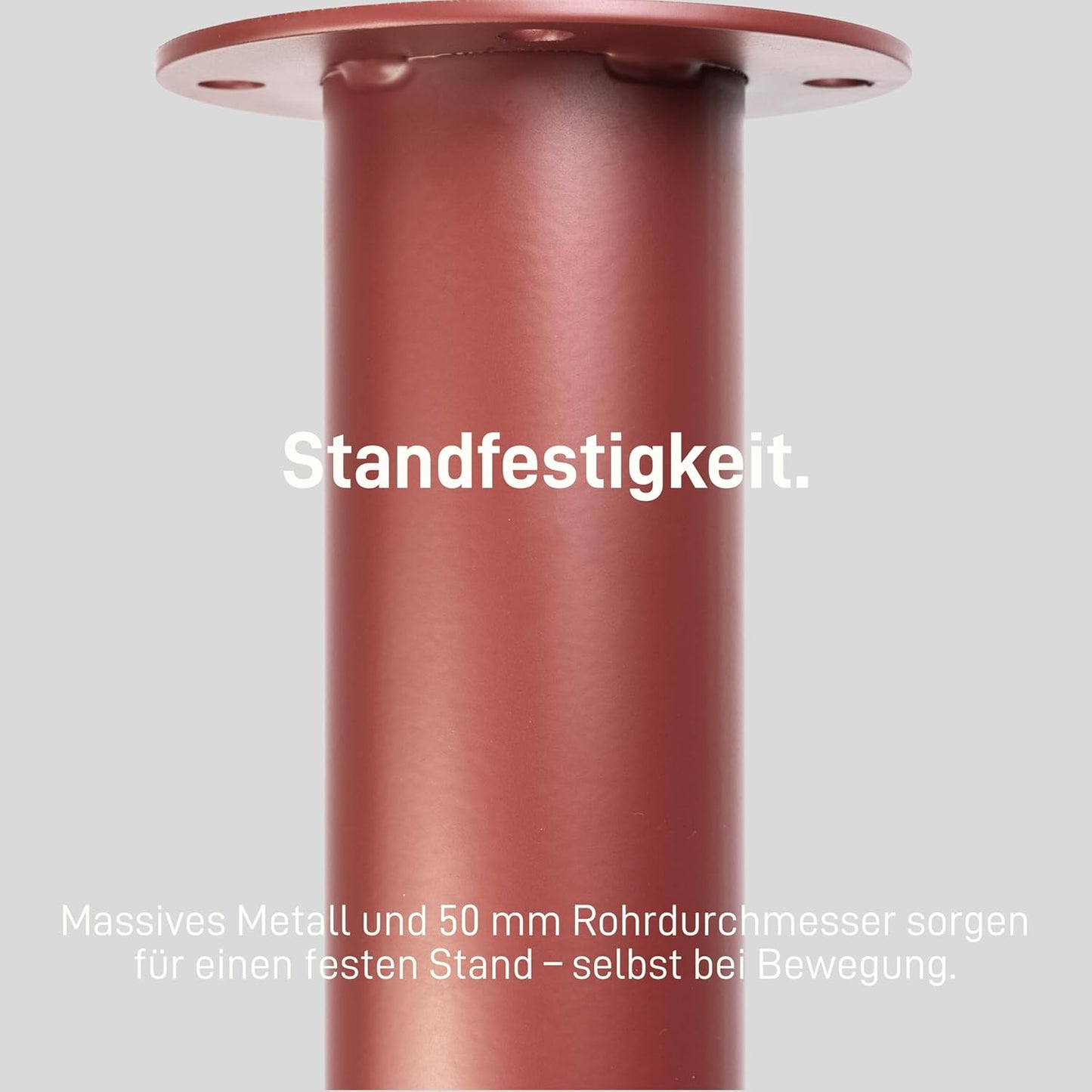 Beistelltisch Lucia, Dunkelrot H66 cm