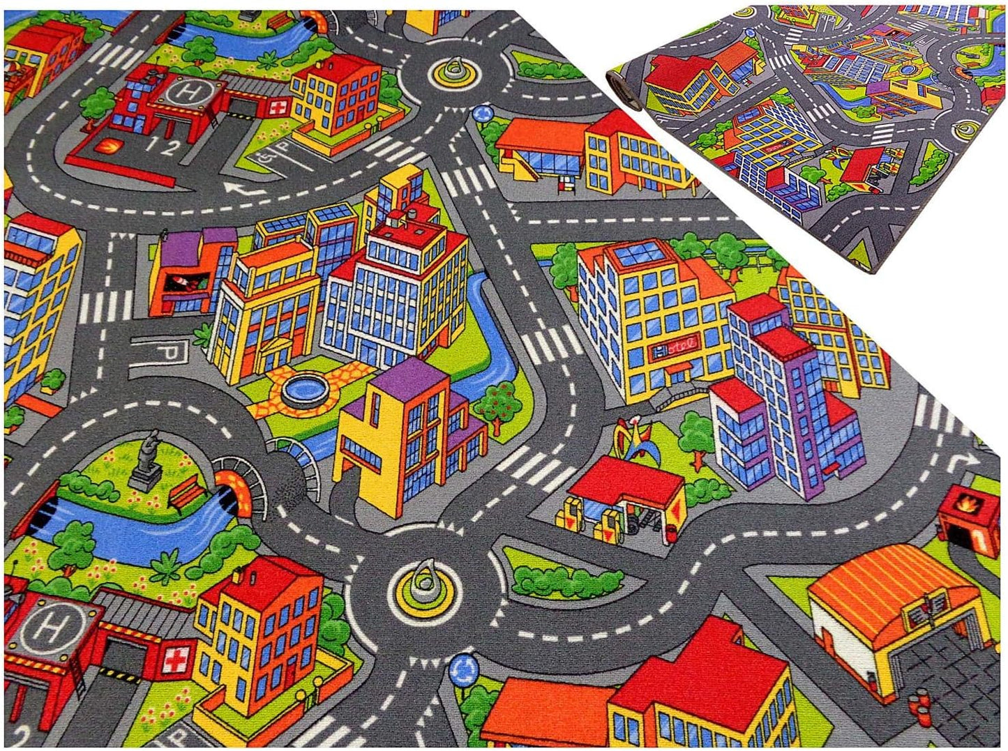 Spielteppich Stadt, 80 x 120 cm
