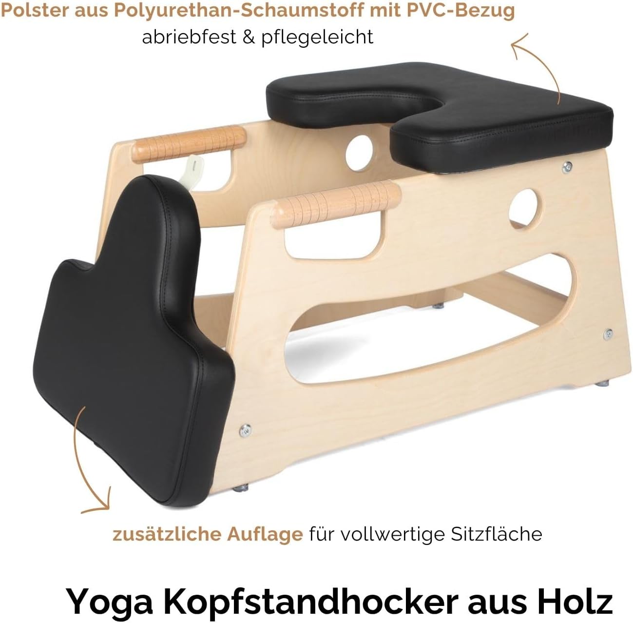 Kopfstandhocker, Schwarz
