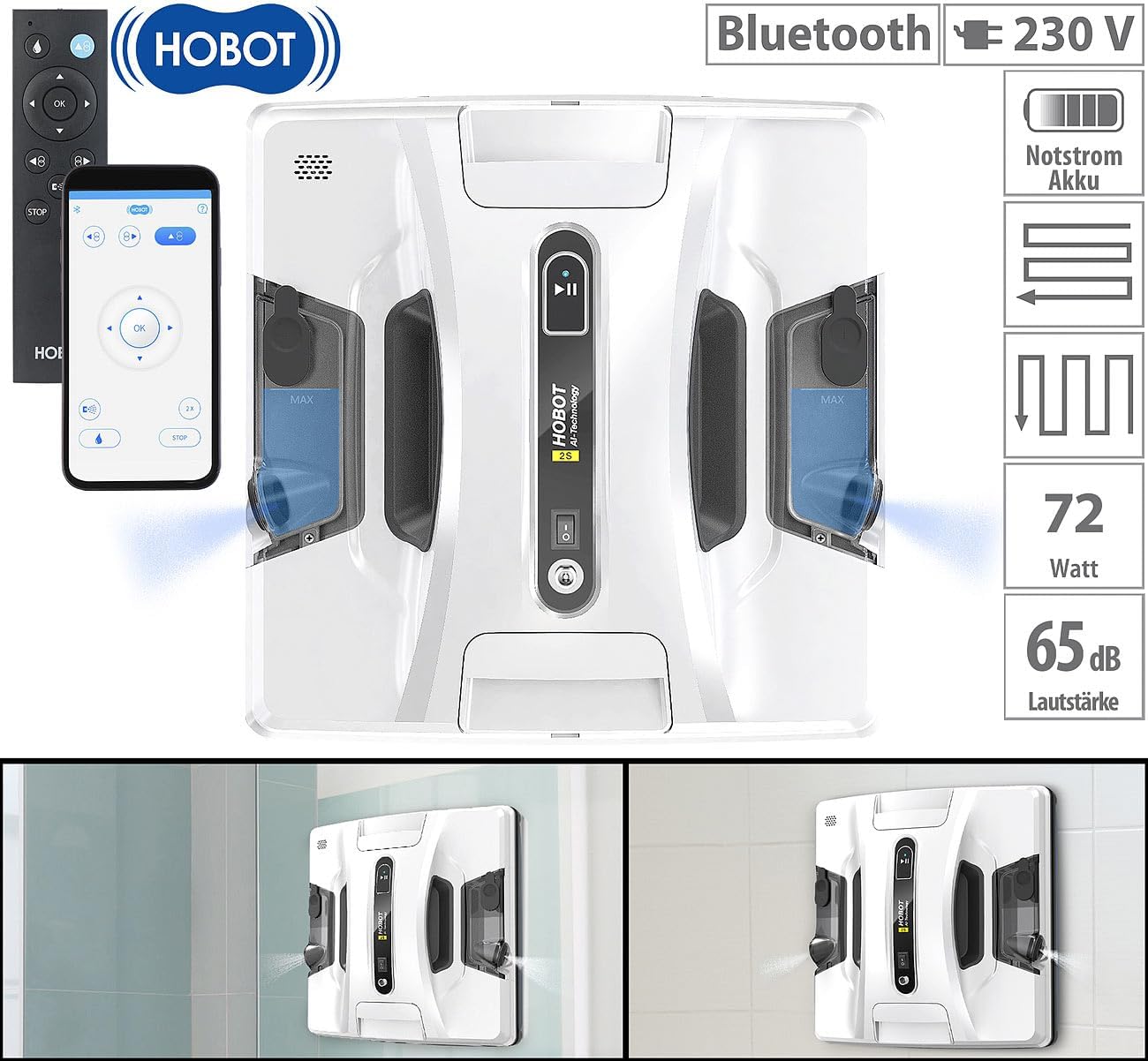 Fensterroboter Hobot 2S, Hobot-388