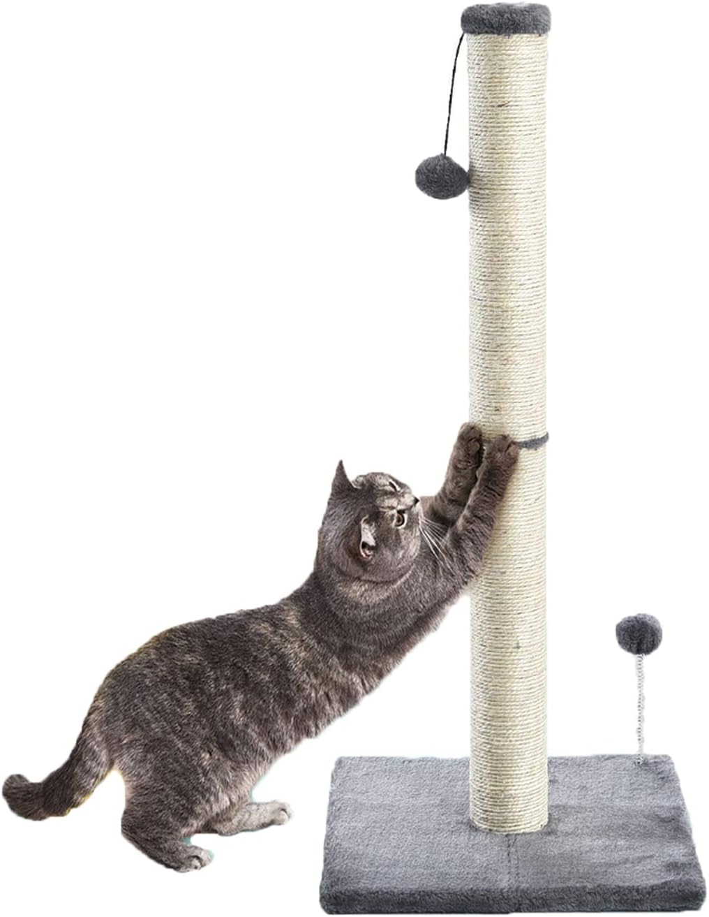 Kratzsäule mit hängendem Ball, 80CM