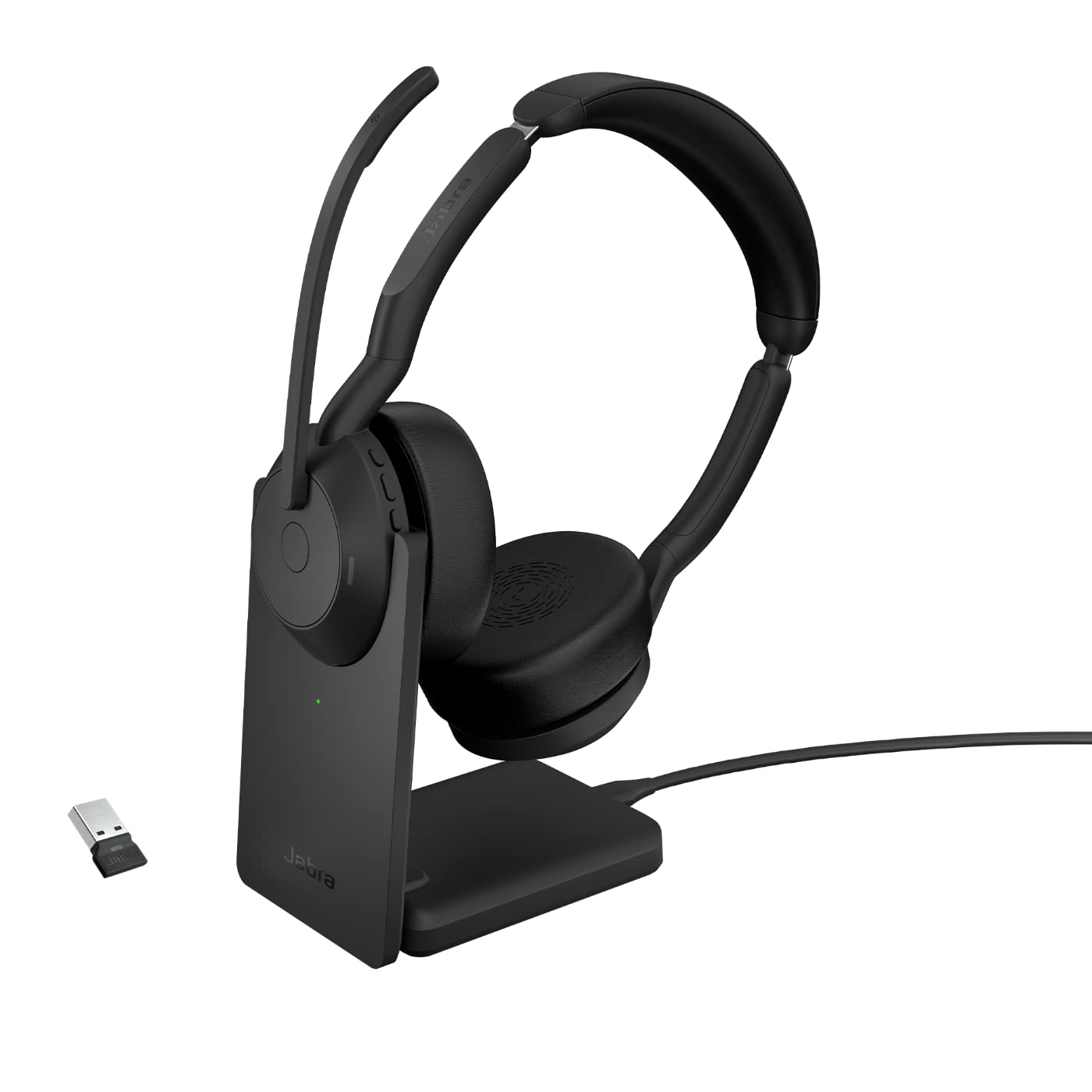 Evolve2 55 UC mit Ladestation, black Inklusive Halterung Stereo USB-A - Inklusive Halterung