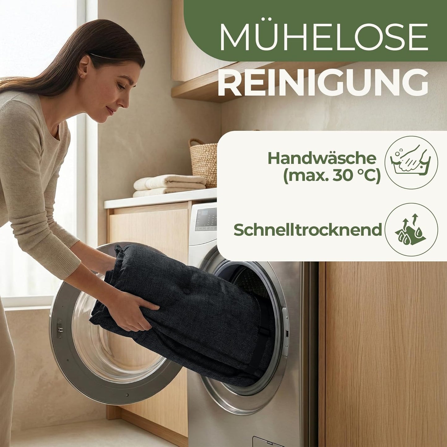 Hochlehner Gartenstuhlauflagen-Set (6 Stück), Anthrazit 6