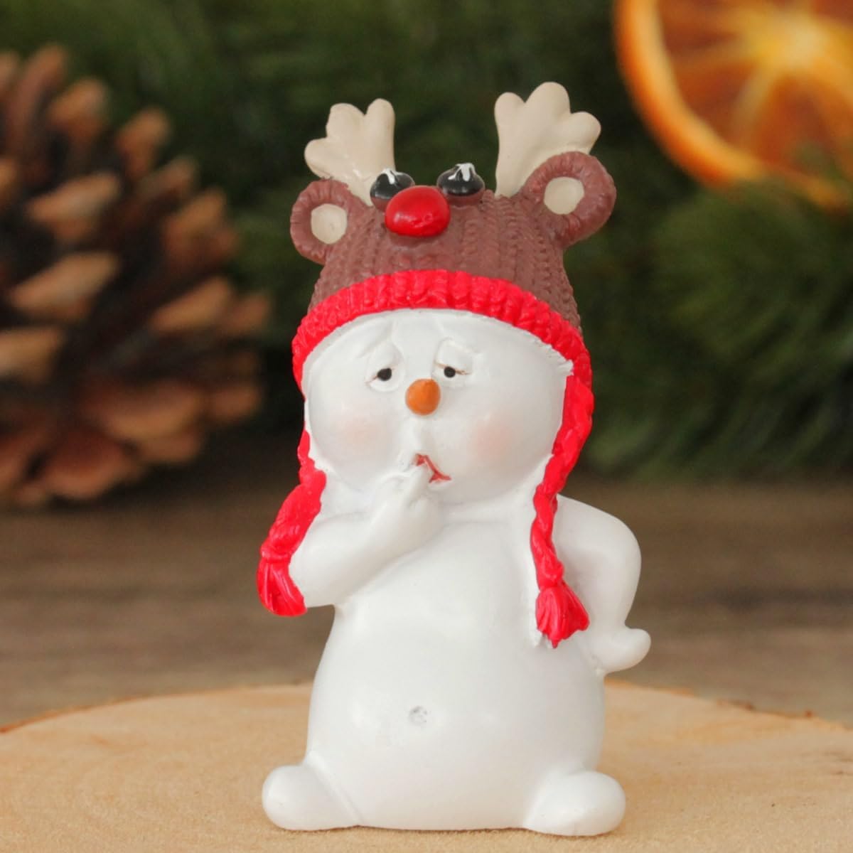Lustige Schneemann Weihnachtsfiguren, 4 Stück