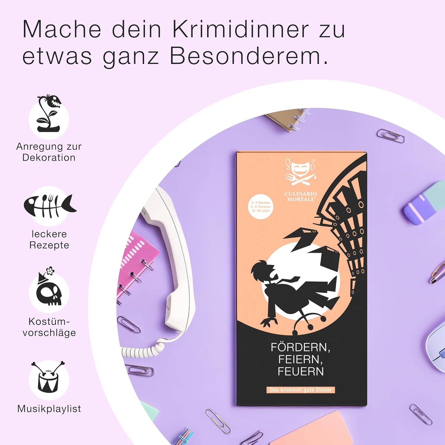 Fördern, Feiern, Feuern - Krimidinner