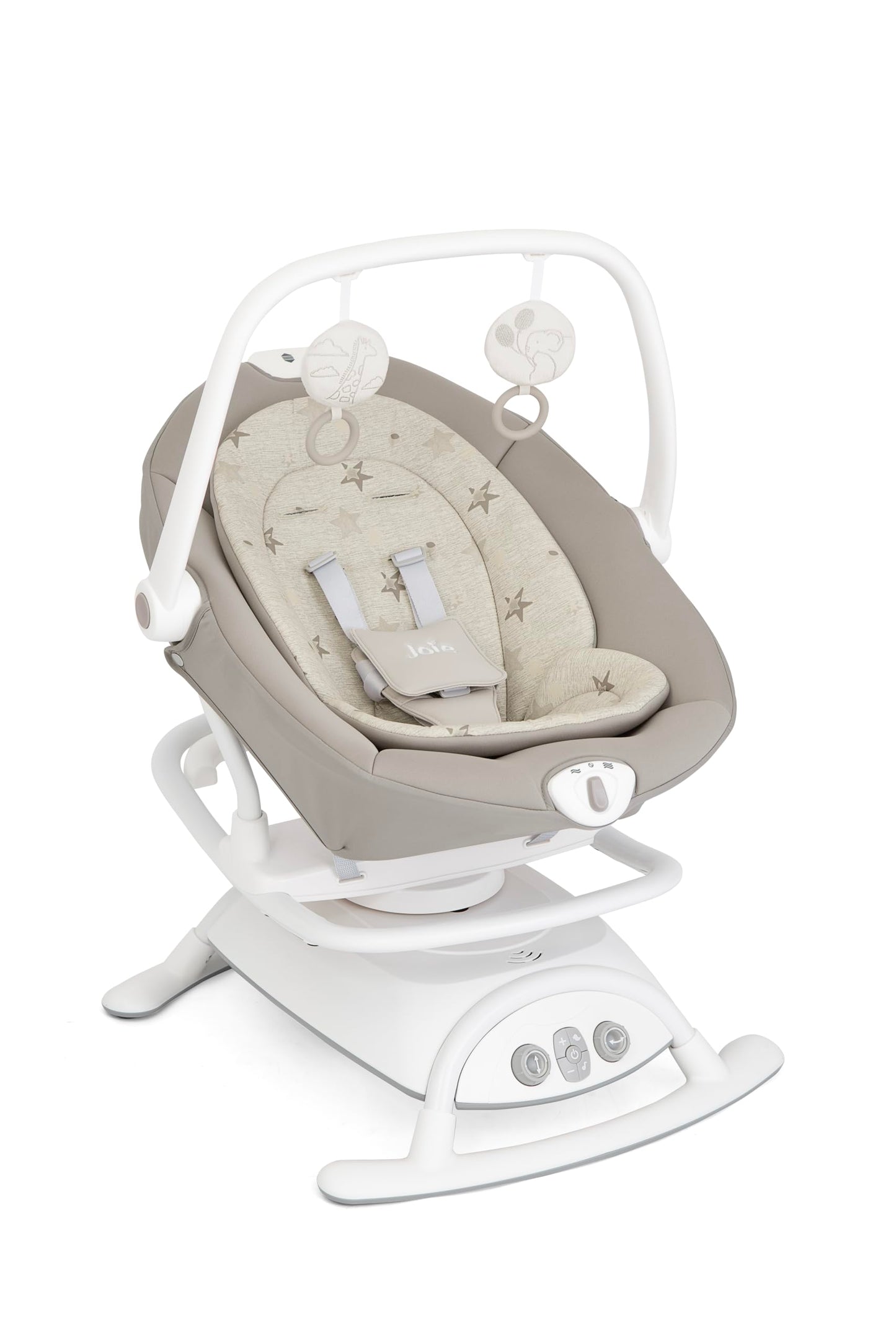 Sansa 2in1 Babyschaukel & Wippe mit Multi-Motion-Funktion, Cosmo Tan