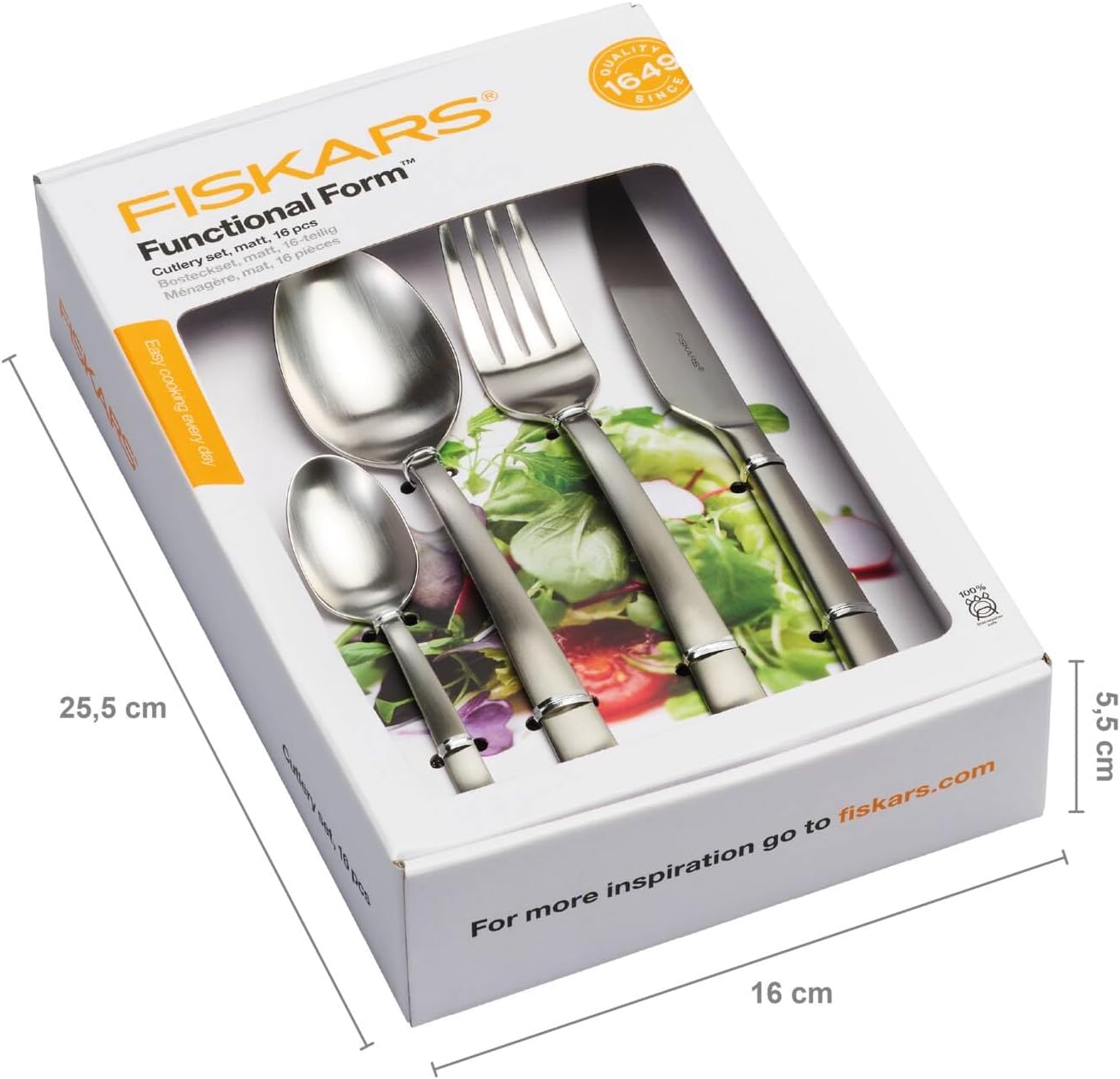 Besteck-Set, 16-teilig, Besteck-Set, 16-tlg. Matt