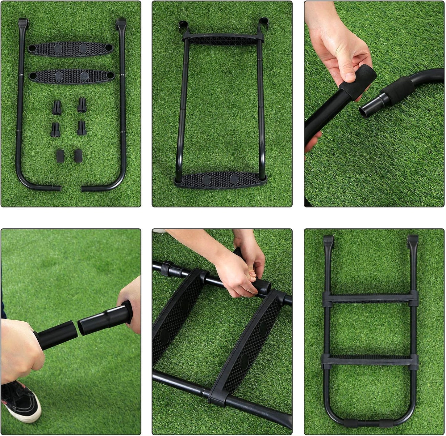 Trampolinleiter mit rutschfesten Stufen, 82.5 x 40.6 cm