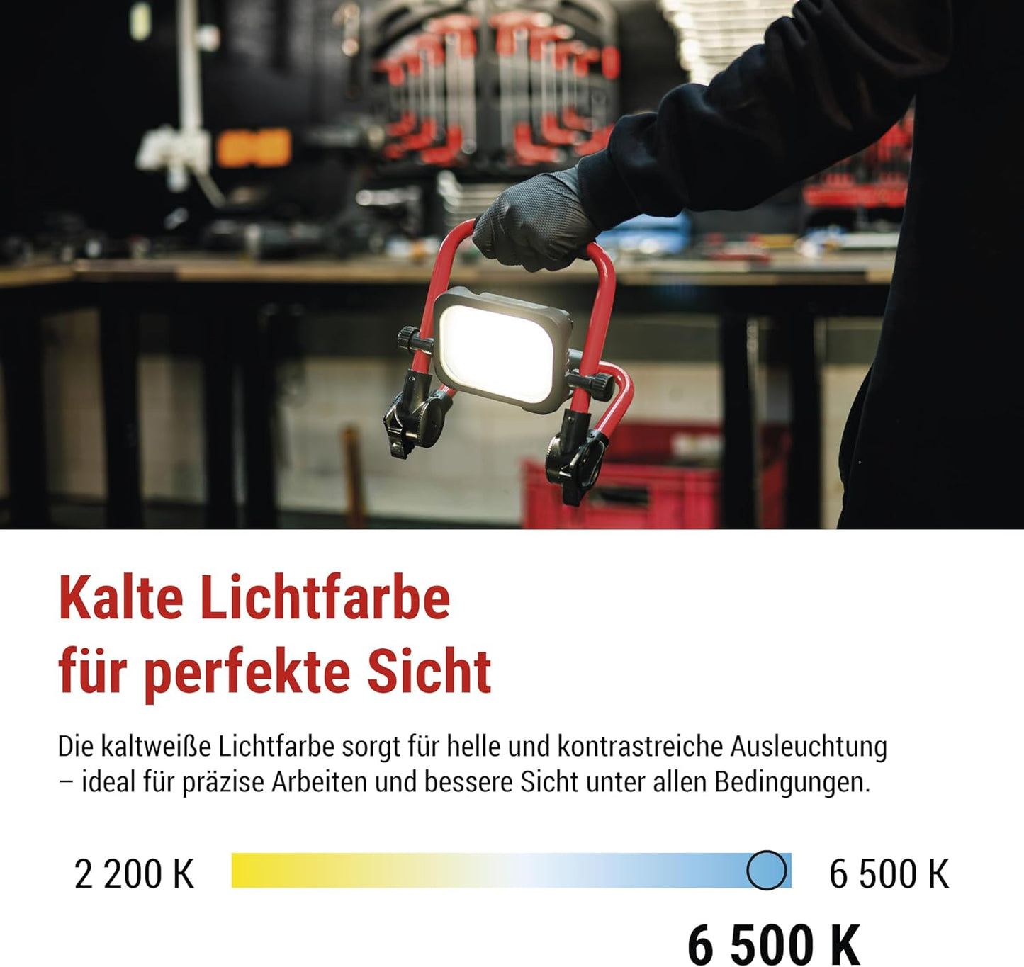 LED-Akku-Strahler, 20 W / 1650 lm