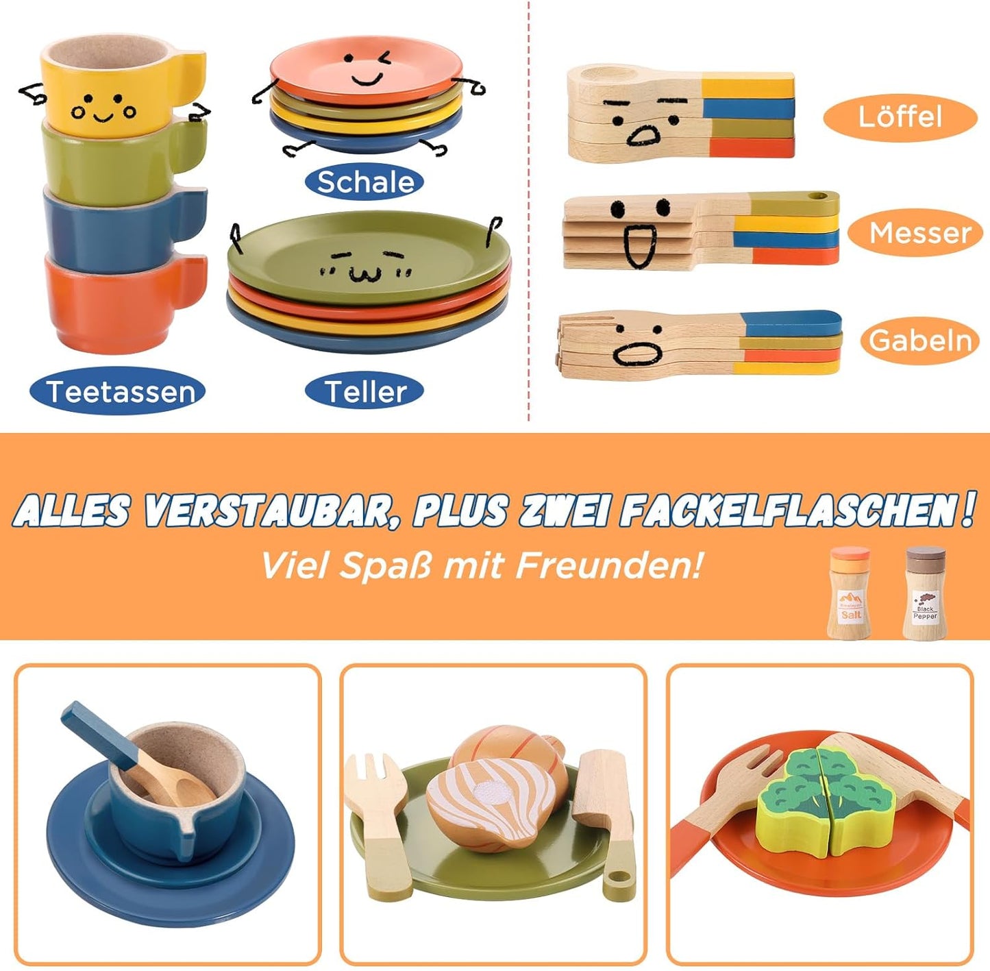 Holz-Küchenzubehör-Set für Kinderküche, 1_helle Farbe