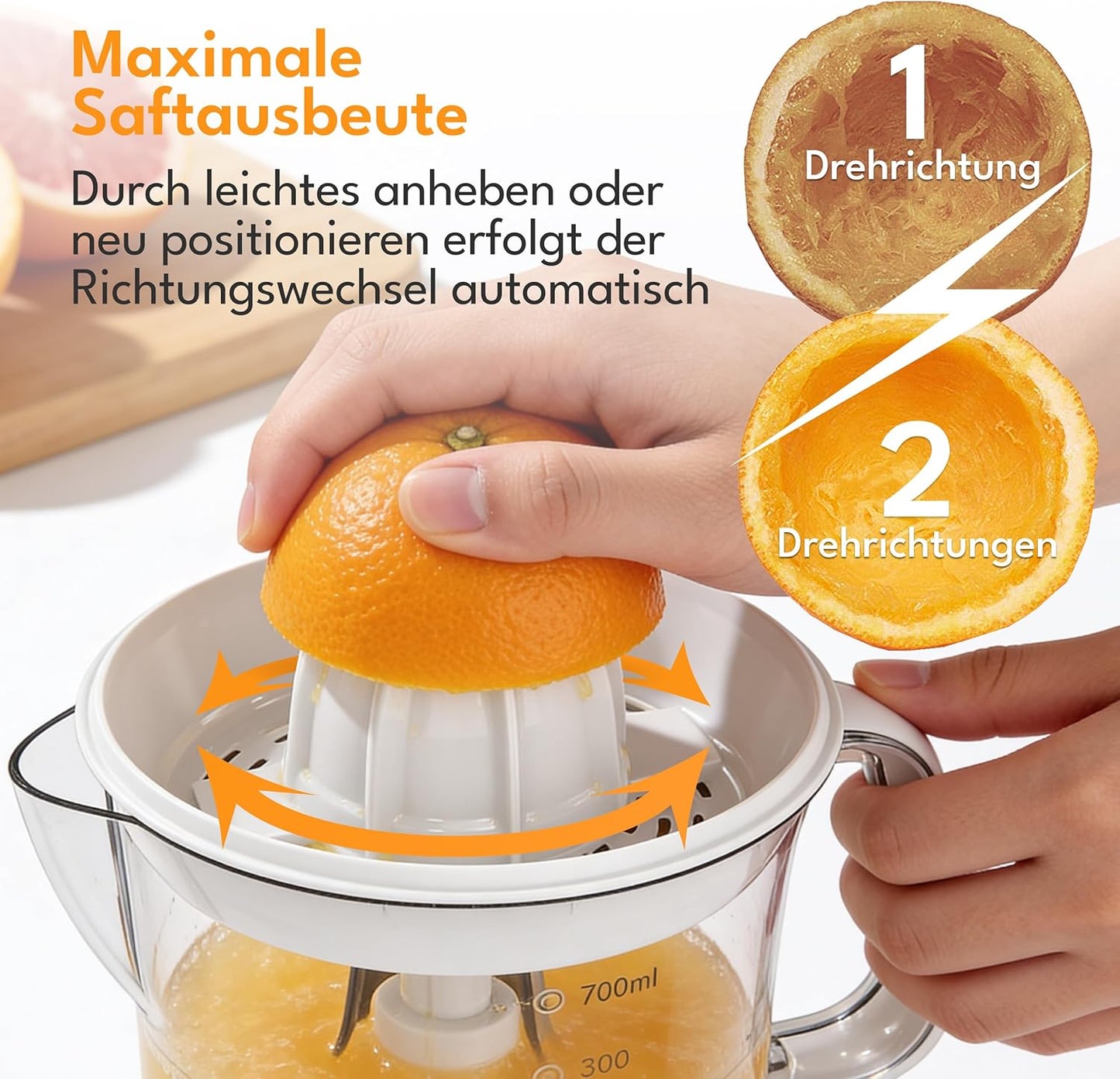 Zitronenpresse, Weiss
