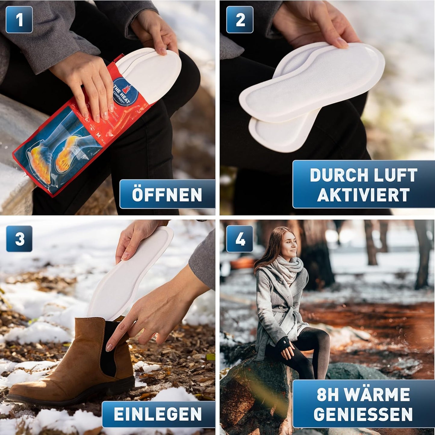 10 Paar Sohlenwärmer, 41,5-43,5 | Large 10 Paar