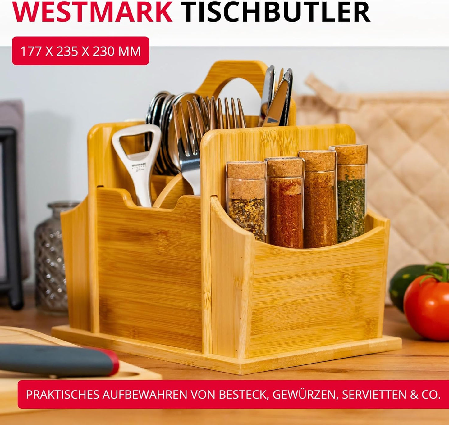Tischbutler Tapas und Friends, 7 Fächer