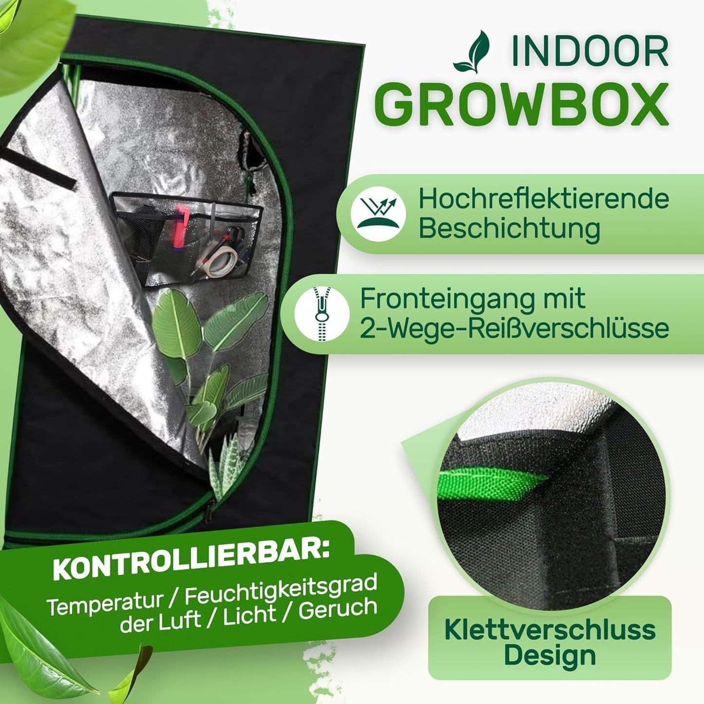Growbox-Set, 80 x 80 x 220 cm