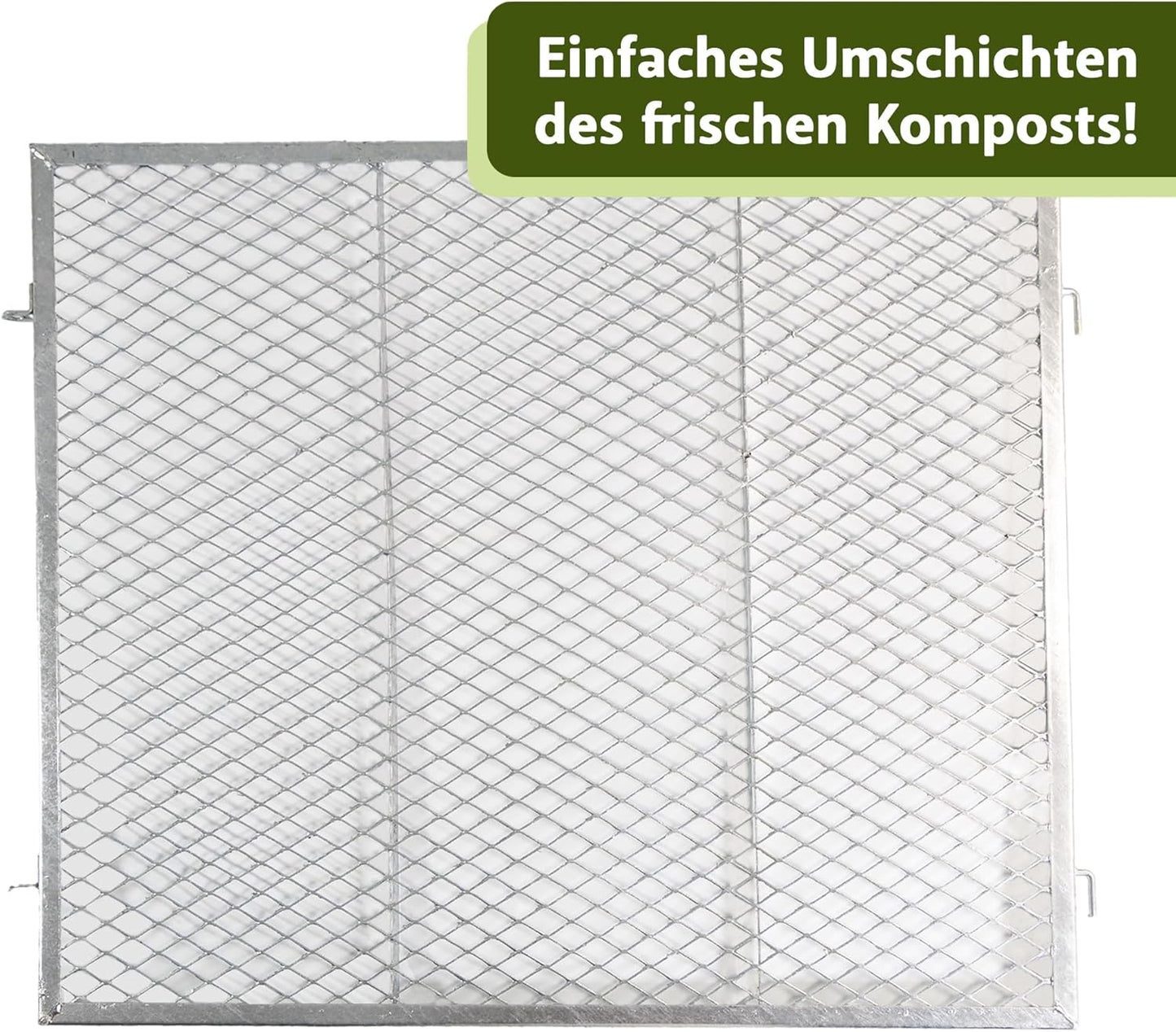 Metallkomposter, 448 Liter silber