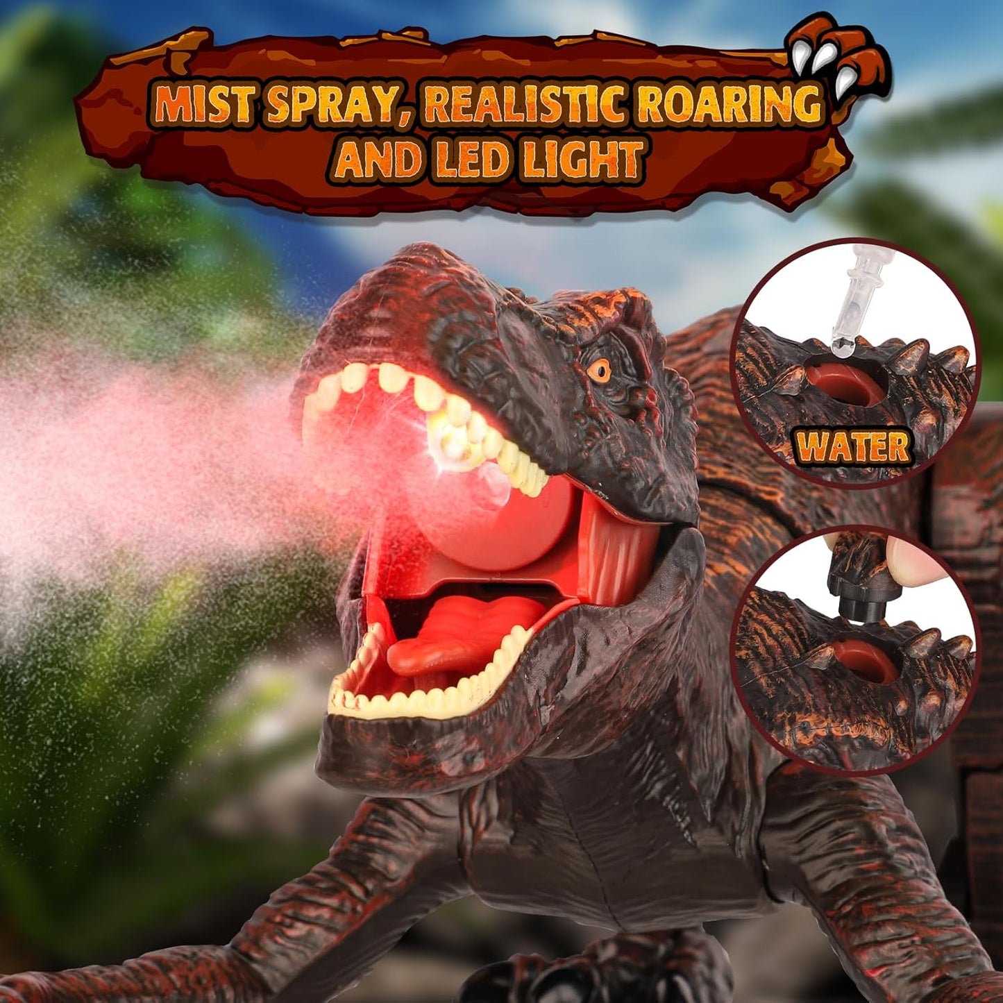 RC Dinosaurier-Roboter mit Sound & Licht