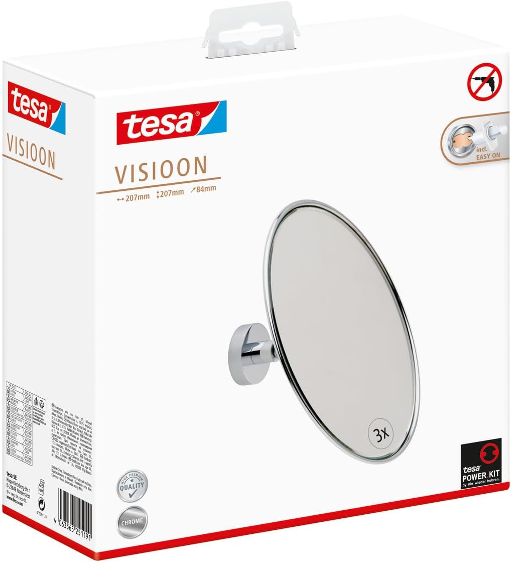VISIOON Kosmetikspiegel mit 3-fach Vergrösserung, VISIOON 3x Vergrösserung